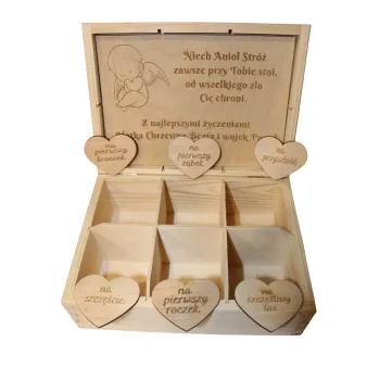 Skrzynka Wspomnień na Chrzest Prezent